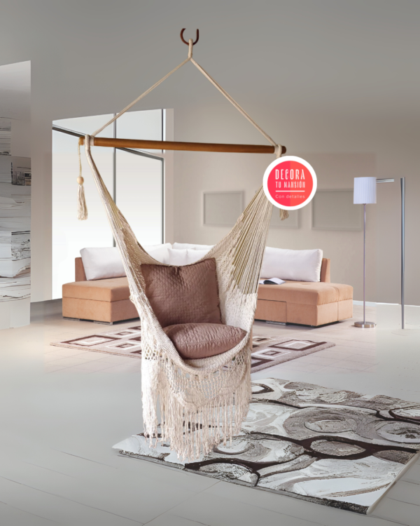 Silla colgante borde enmechado SKU 00012